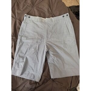 Ben Sherman Men's W32 Blue‎ Patterned Casual Shorts Golf Walking